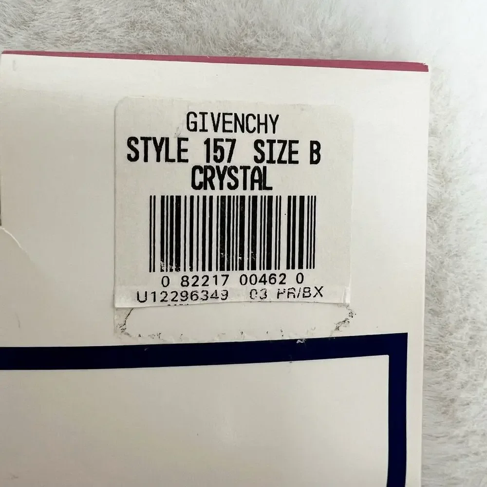 Vintage NEW GIVENCHY White Crystal‎ Shimmery Ultra Sheer Control Top Pantyhose
